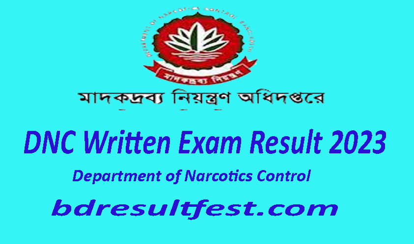 DNC Written Exam Result 2023- www.dnc.gov.bd Result