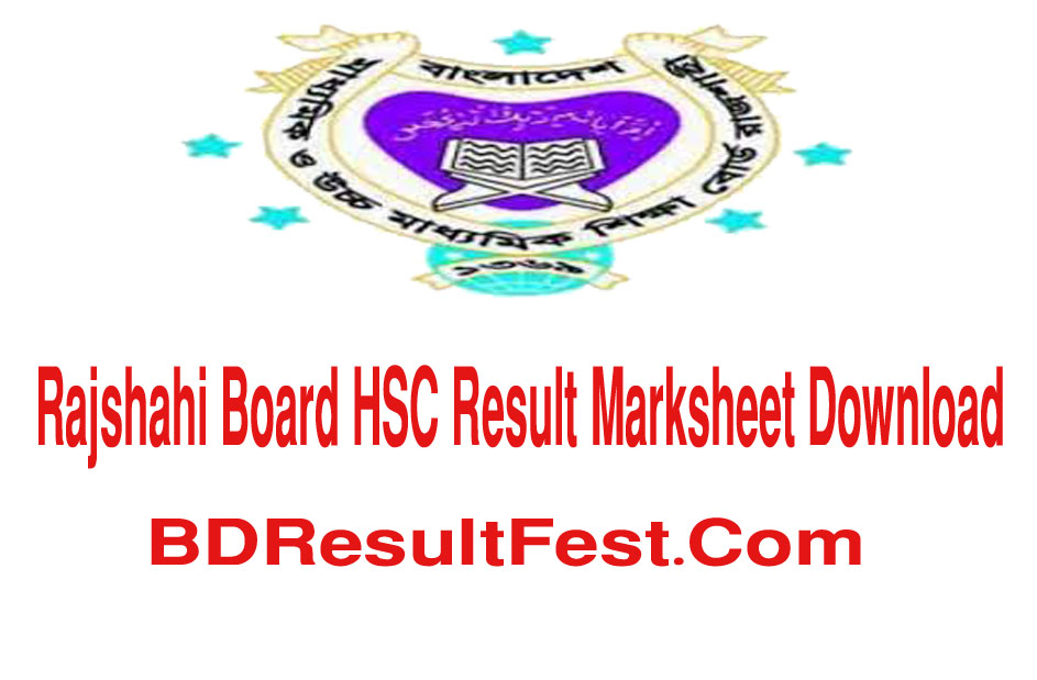 Rajshahi Board HSC Result 2023 Marksheet Download