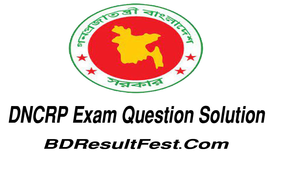 DNCRP Exam Question Solution 2023