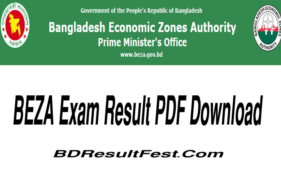 BEZA Exam Result 2024 PDF Download